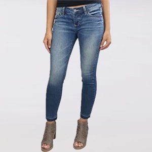 Dear John 2/26* JoyRich Comfort Skinny* Stretch Raw Hem Mid-Rise* Like New